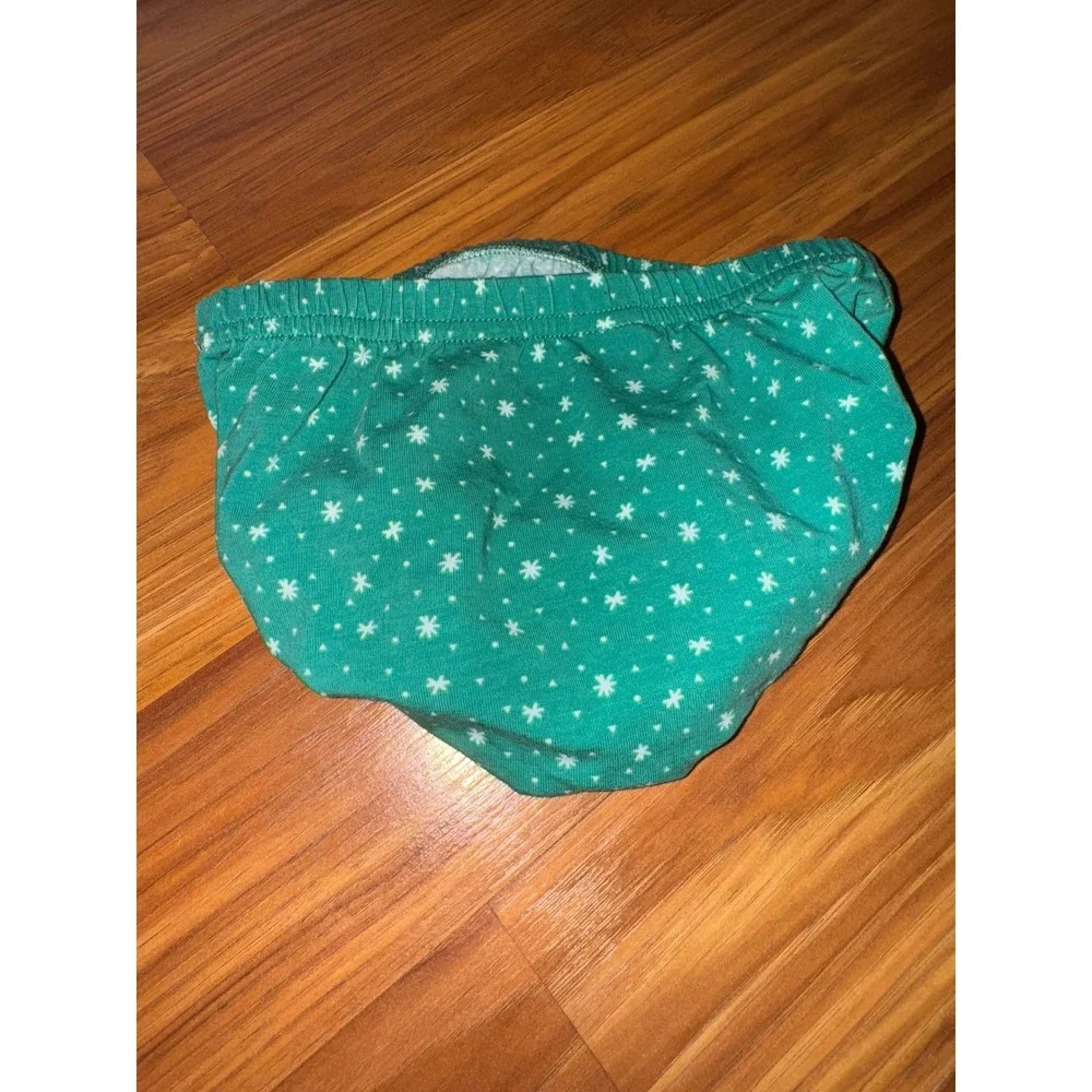 Matilda Jane Baby Girl Bloomer Diaper Cover 12-18m Green Star Christmas‎